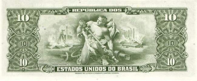 1 Centavo auf 10 Cruzeiros